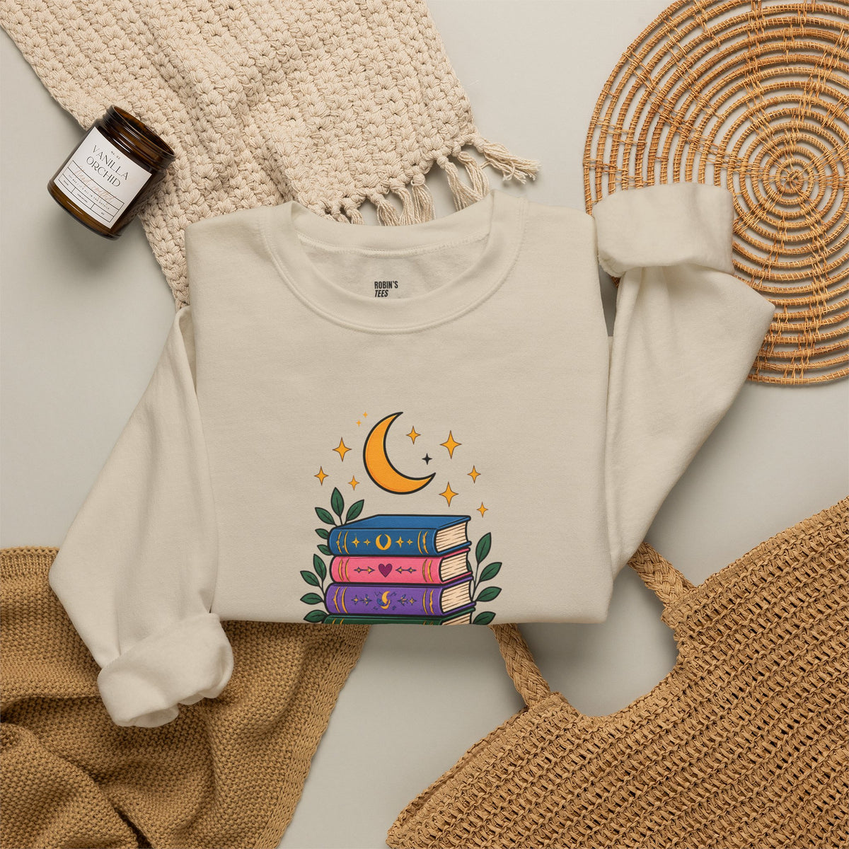 Book Lover Sweatshirt - Same Books New Dreams