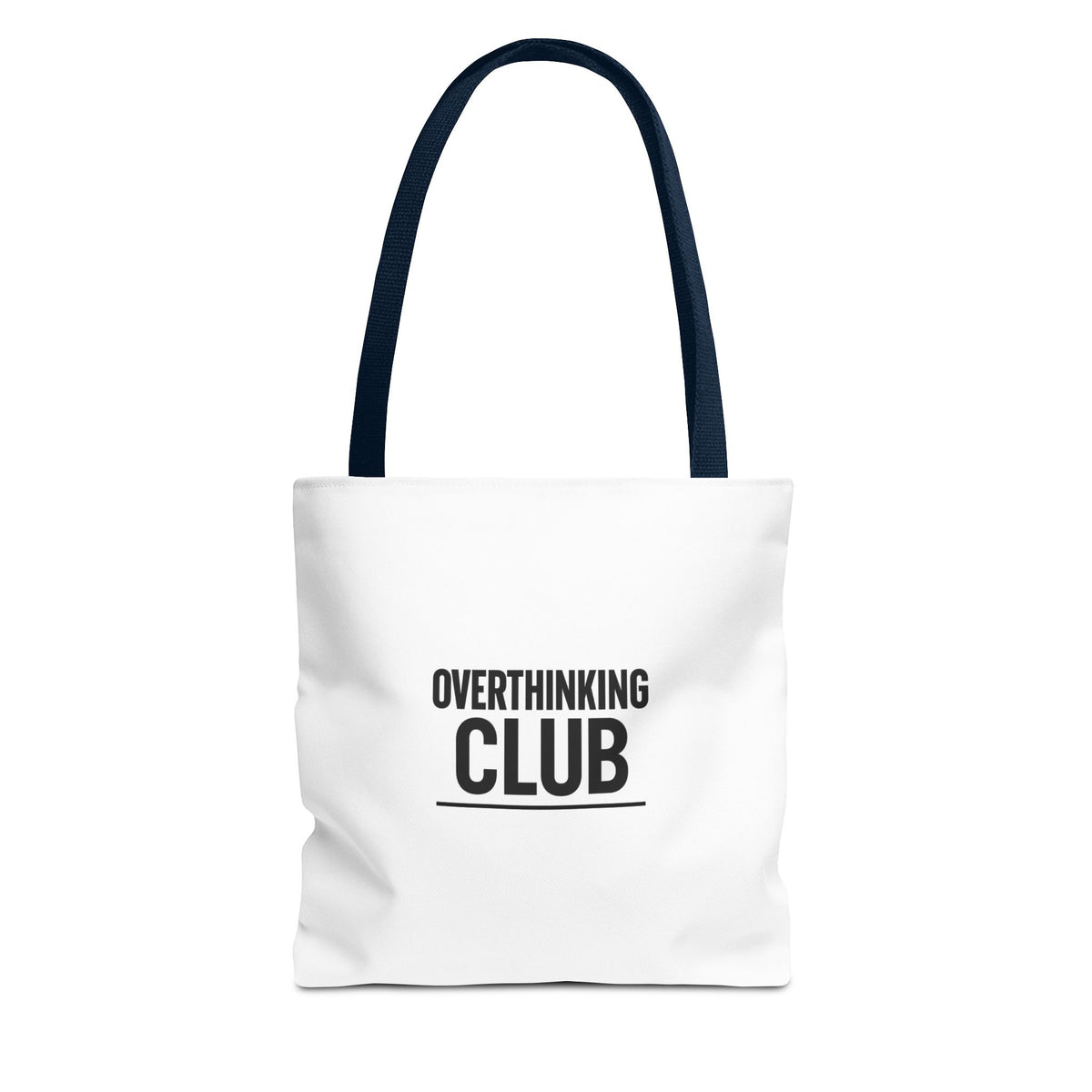 Overthinking Club Meetings Every Night At 3AM Tote Bag | Multiple Sizes | Personalization possible | Multiple Handle Colors