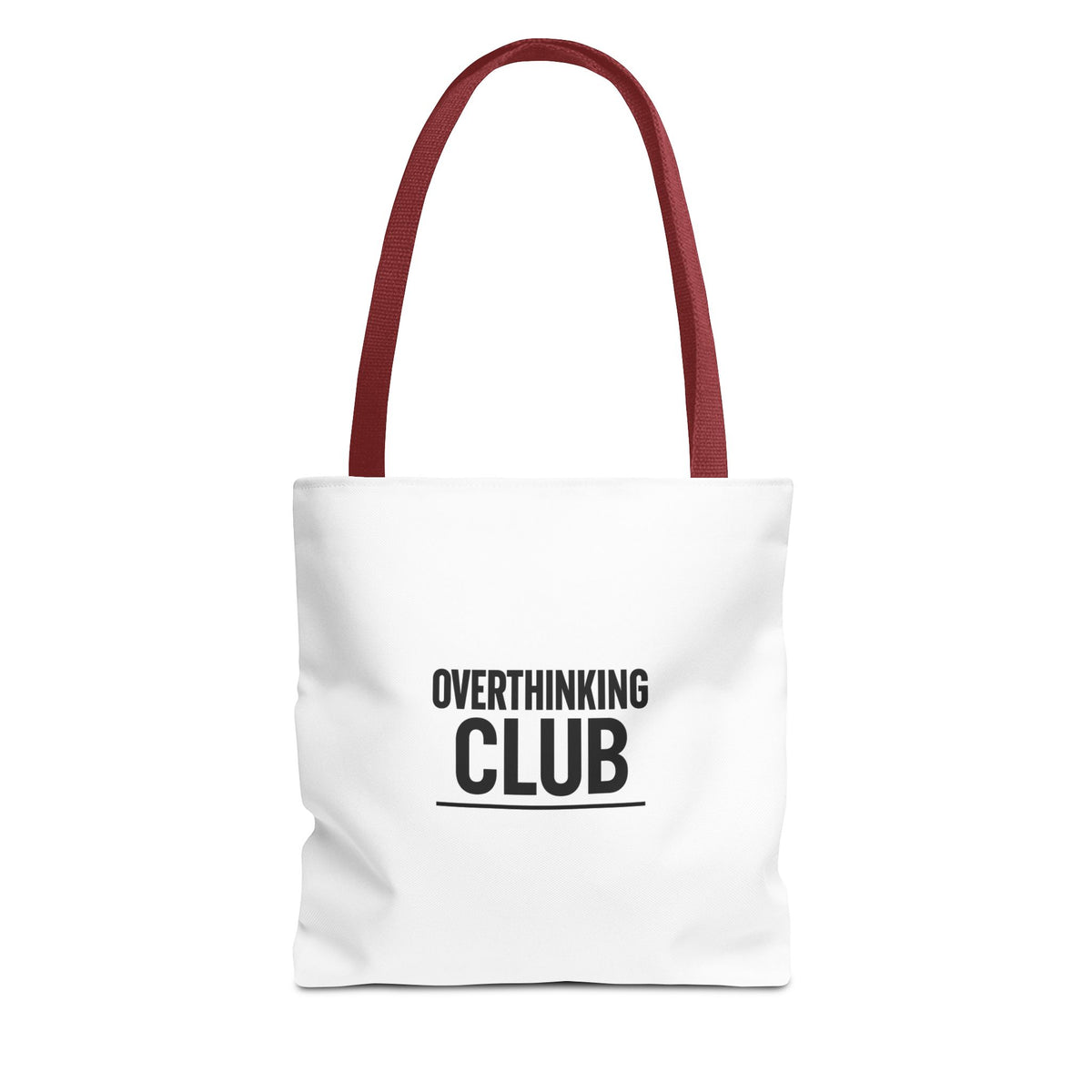 Overthinking Club Meetings Every Night At 3AM Tote Bag | Multiple Sizes | Personalization possible | Multiple Handle Colors