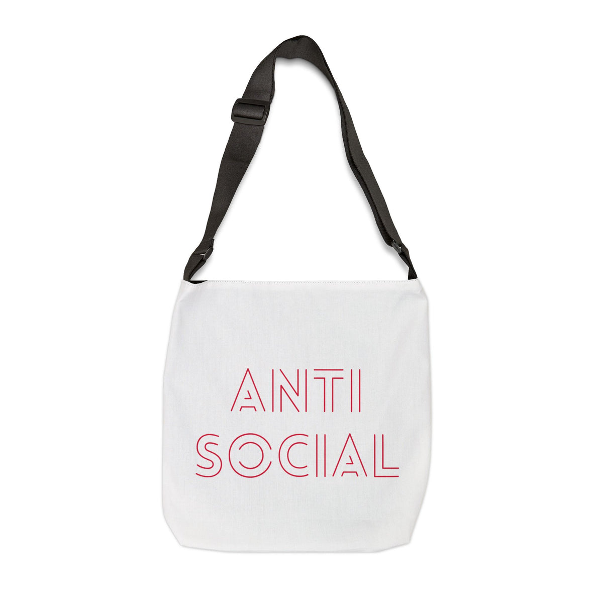 Adjustable Anti Social Sometimes Tote Bag | Personalization possible | Multiple Sizes