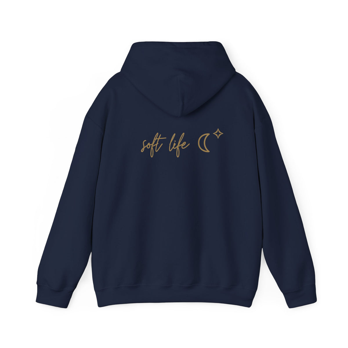 Soft Life Hoodie with back print | Multiple Colors