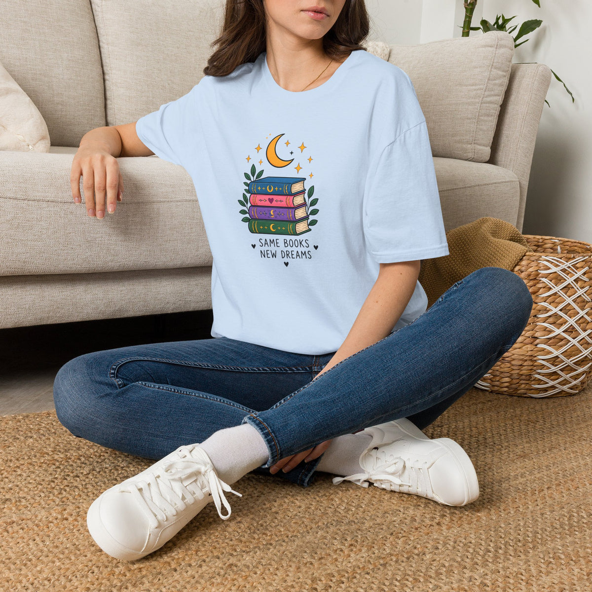 Book Lover T-Shirt — Same Books, New Dreams