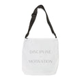 Adjustable Discipline > Motivation Tote Bag | Personalization possible | Multiple Sizes