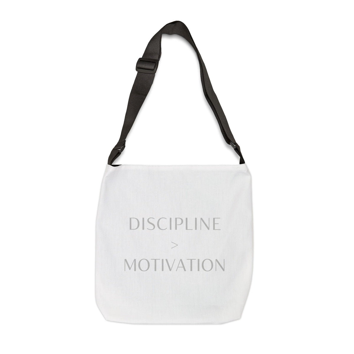 Adjustable Discipline > Motivation Tote Bag | Personalization possible | Multiple Sizes