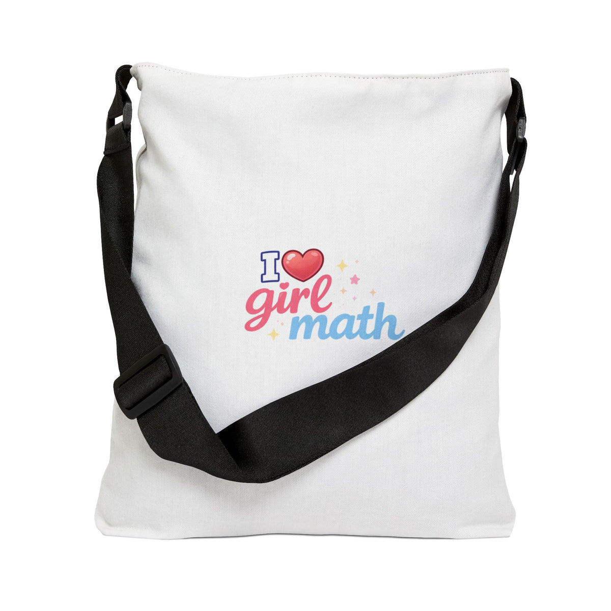 Adjustable Girl Math Tote Bag | Personalization possible | Multiple Sizes