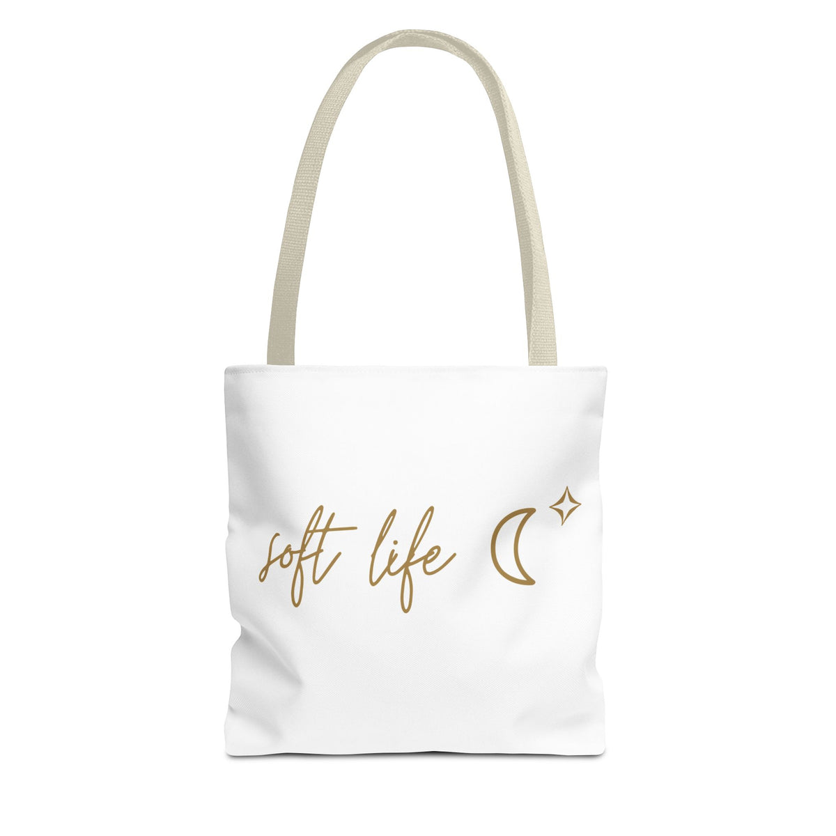 Soft Life Tote Bag | Multiple Sizes | Personalization possible | Multiple Handle Colors