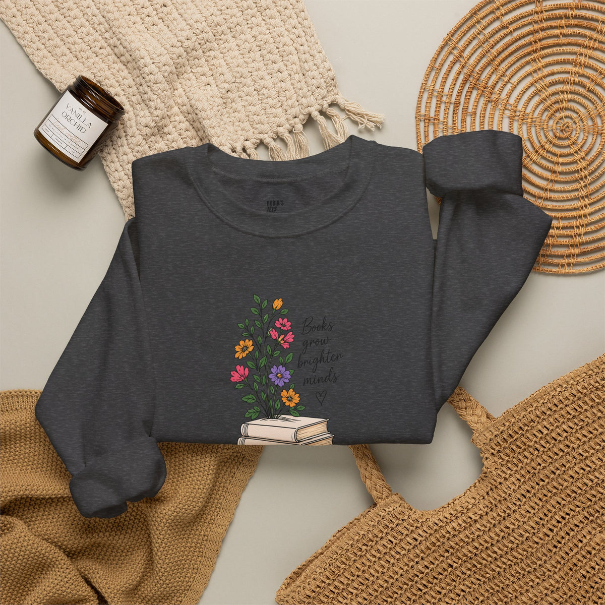 Books Grow Brighter Minds Sweatshirt