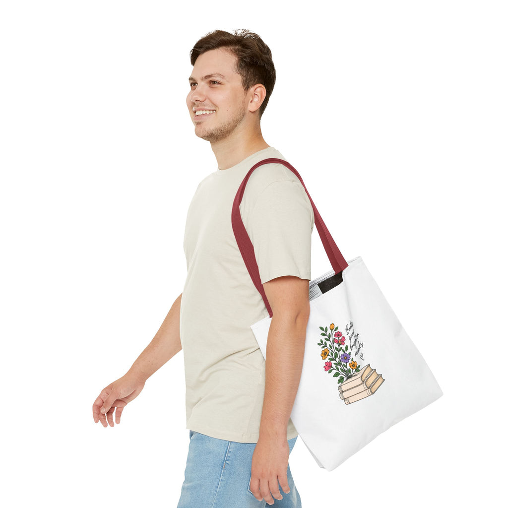 Books Grow Brighter Minds Tote Bag Reading Lover