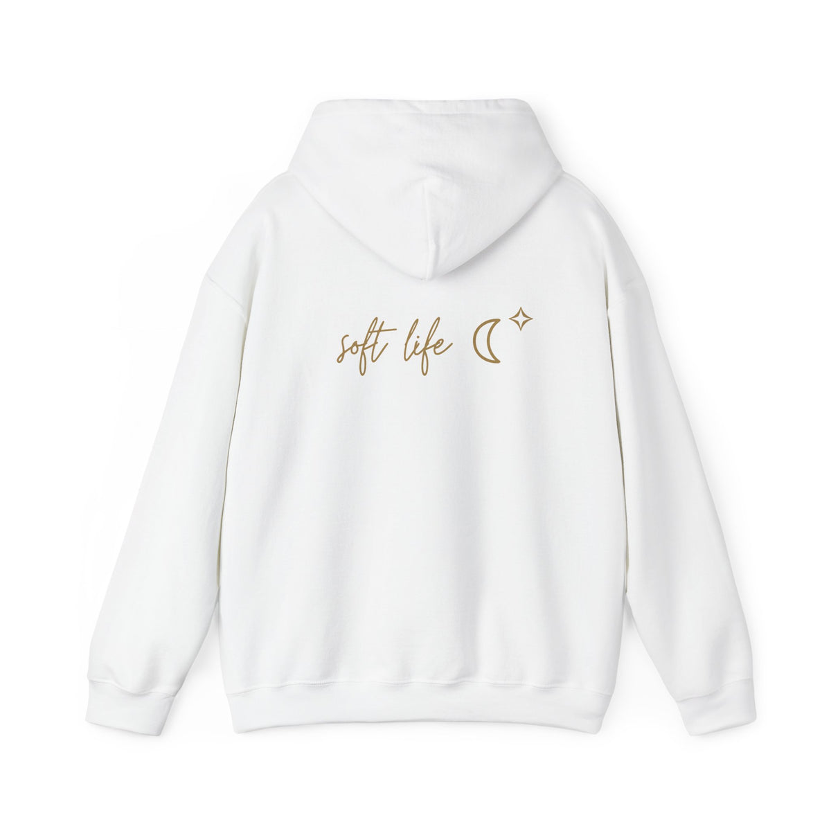 Soft Life Hoodie with back print | Multiple Colors