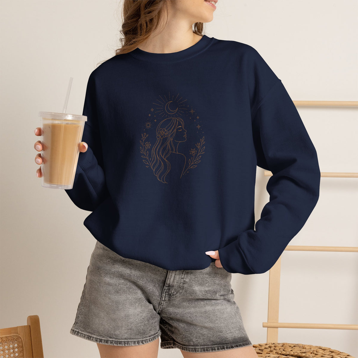 Celestial Sweatshirt with front print | Multiple Colors