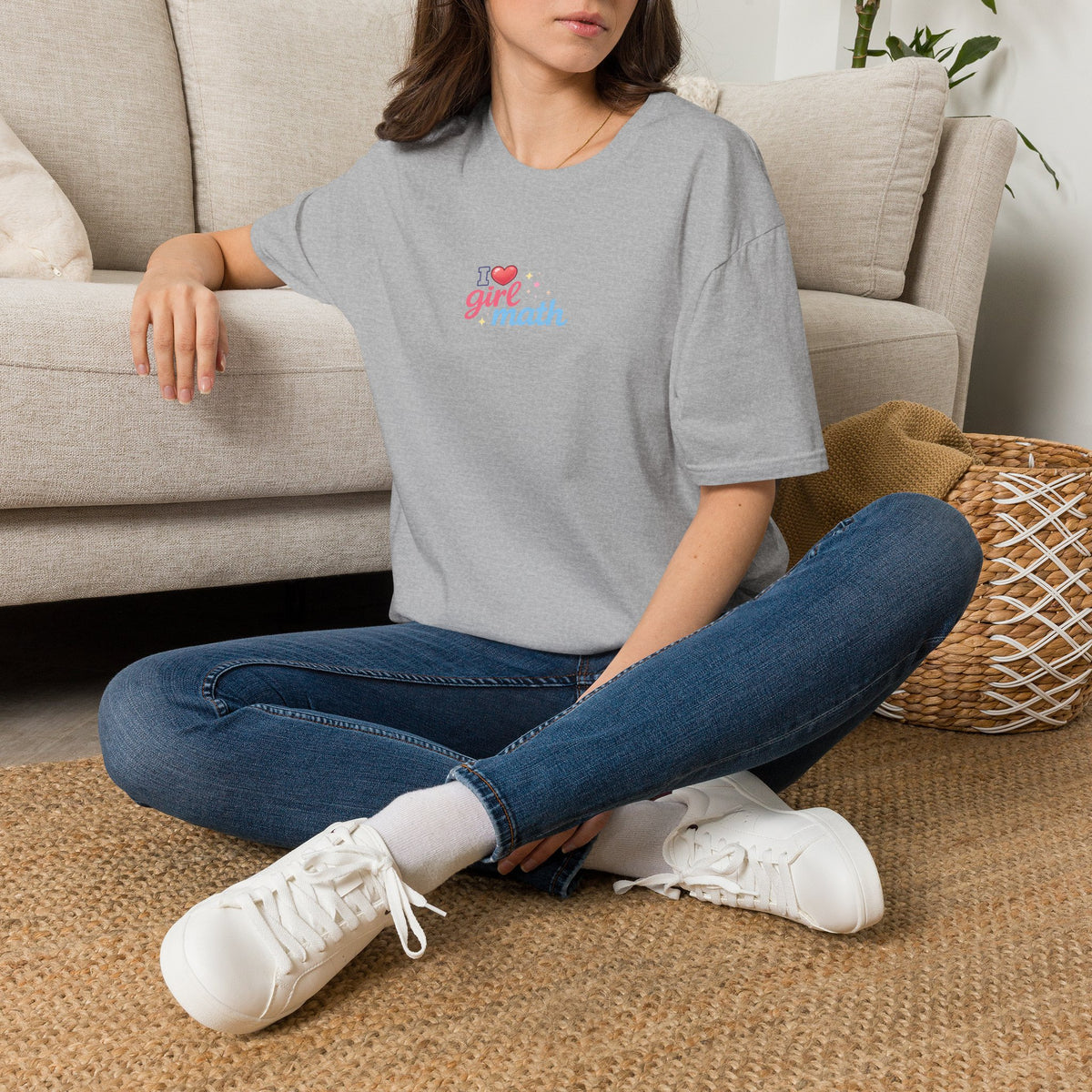 Girl Math T-Shirt with front print | Multiple Colors