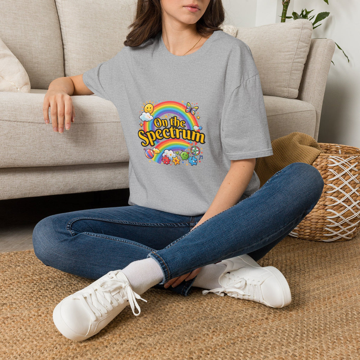 Spectrum T-Shirt with front print | Multiple Colors