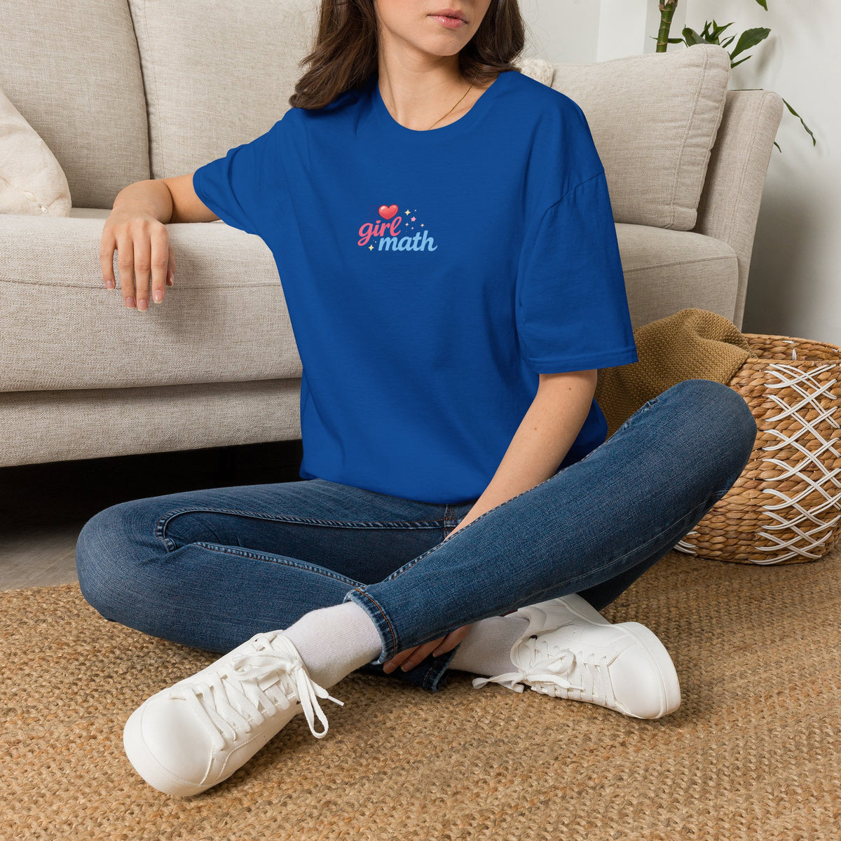 Girl Math T-Shirt with front print | Multiple Colors