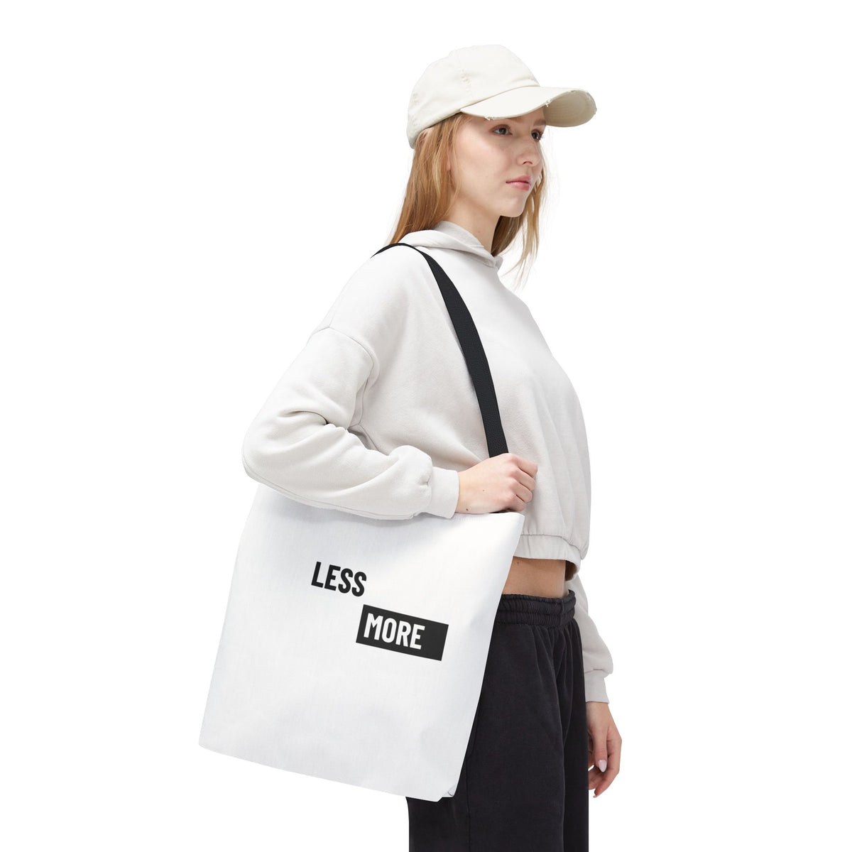 Less is More Tote Bag | Multiple Sizes | Personalization possible | Multiple Handle Colors