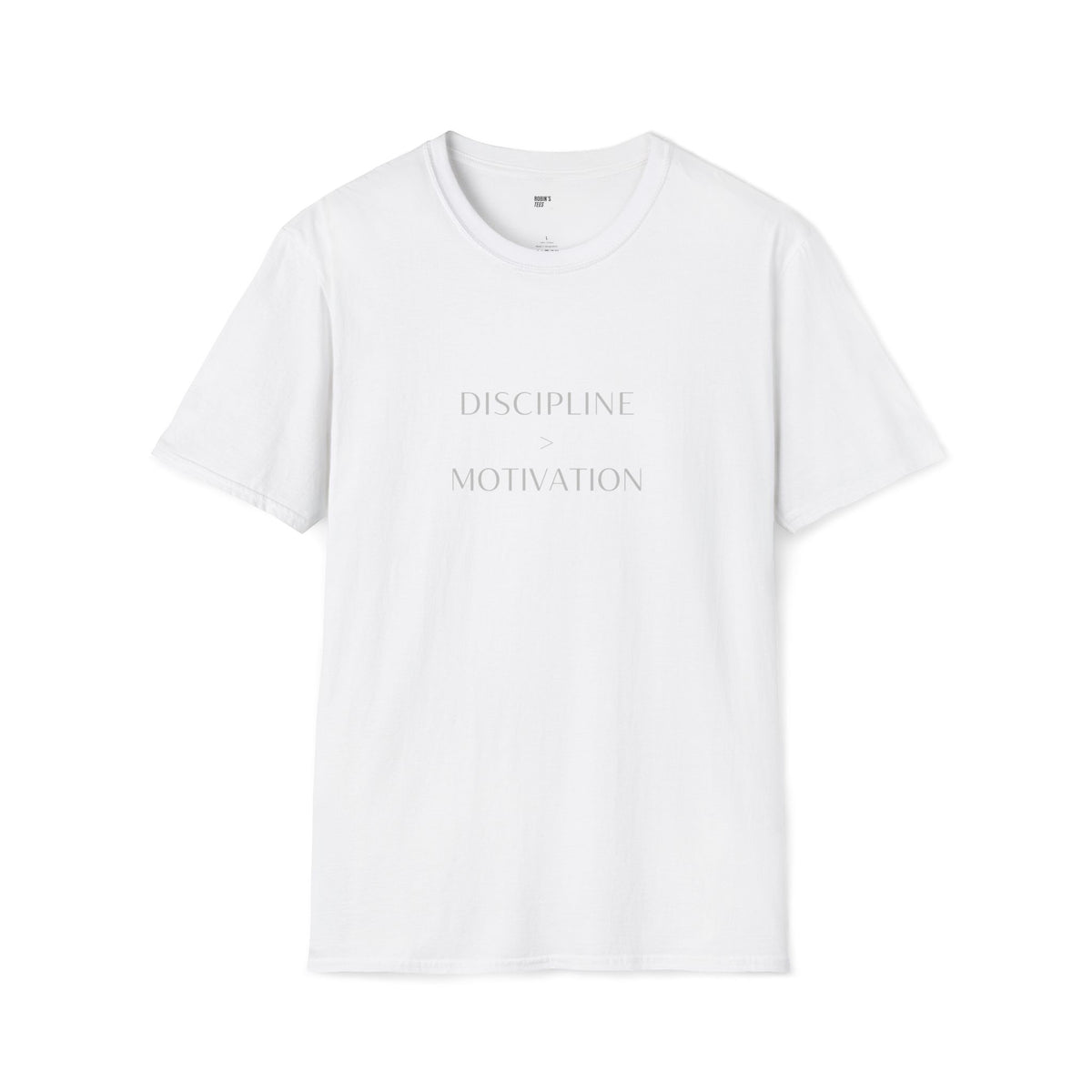 Discipline > Motivation T-Shirt with front and back print | Multiple Colors