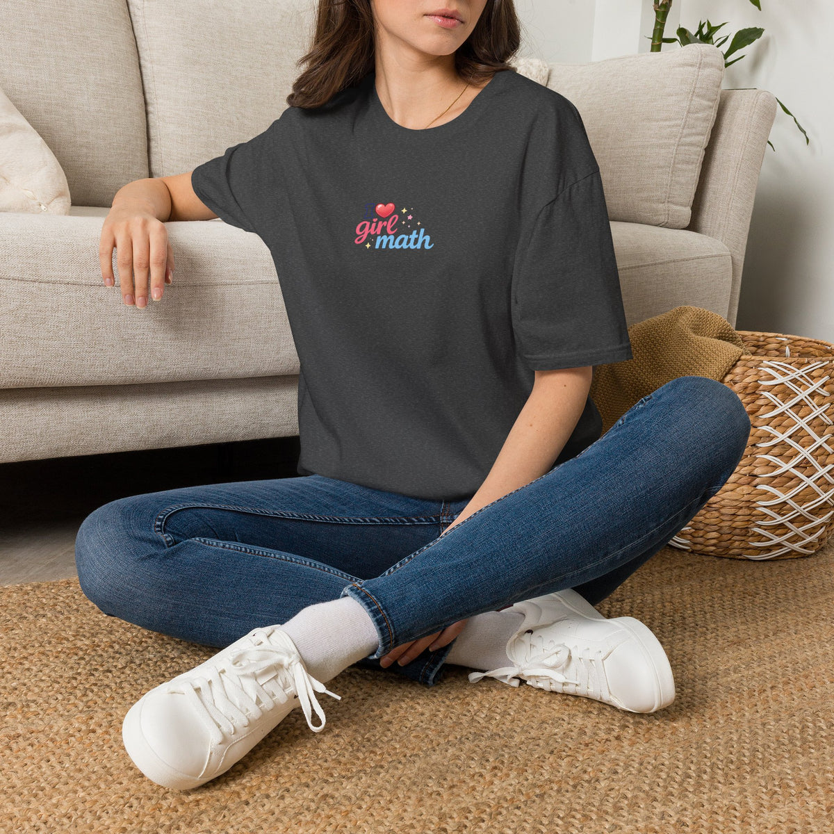 Girl Math T-Shirt with front print | Multiple Colors