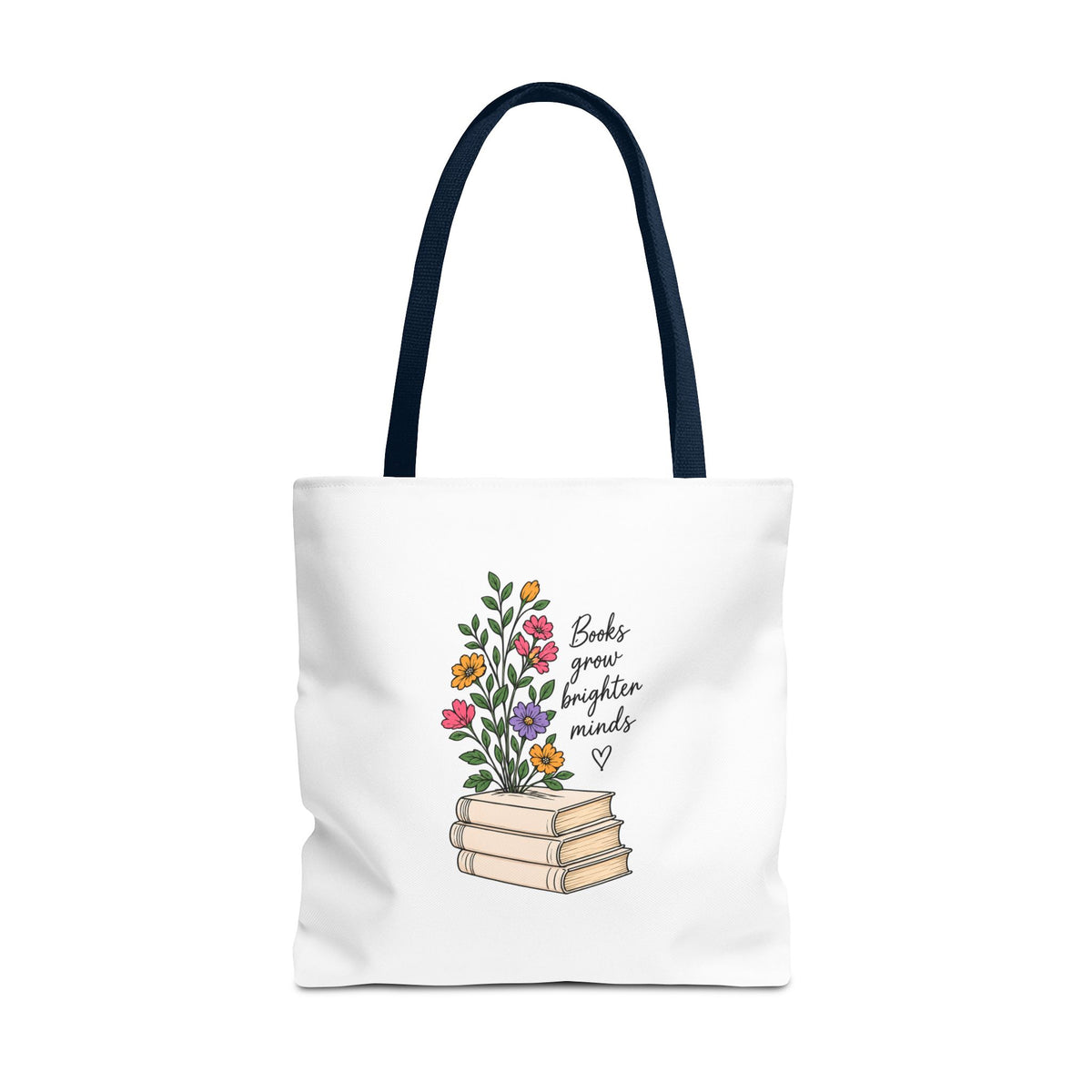 Books Grow Brighter Minds Tote Bag Reading Lover