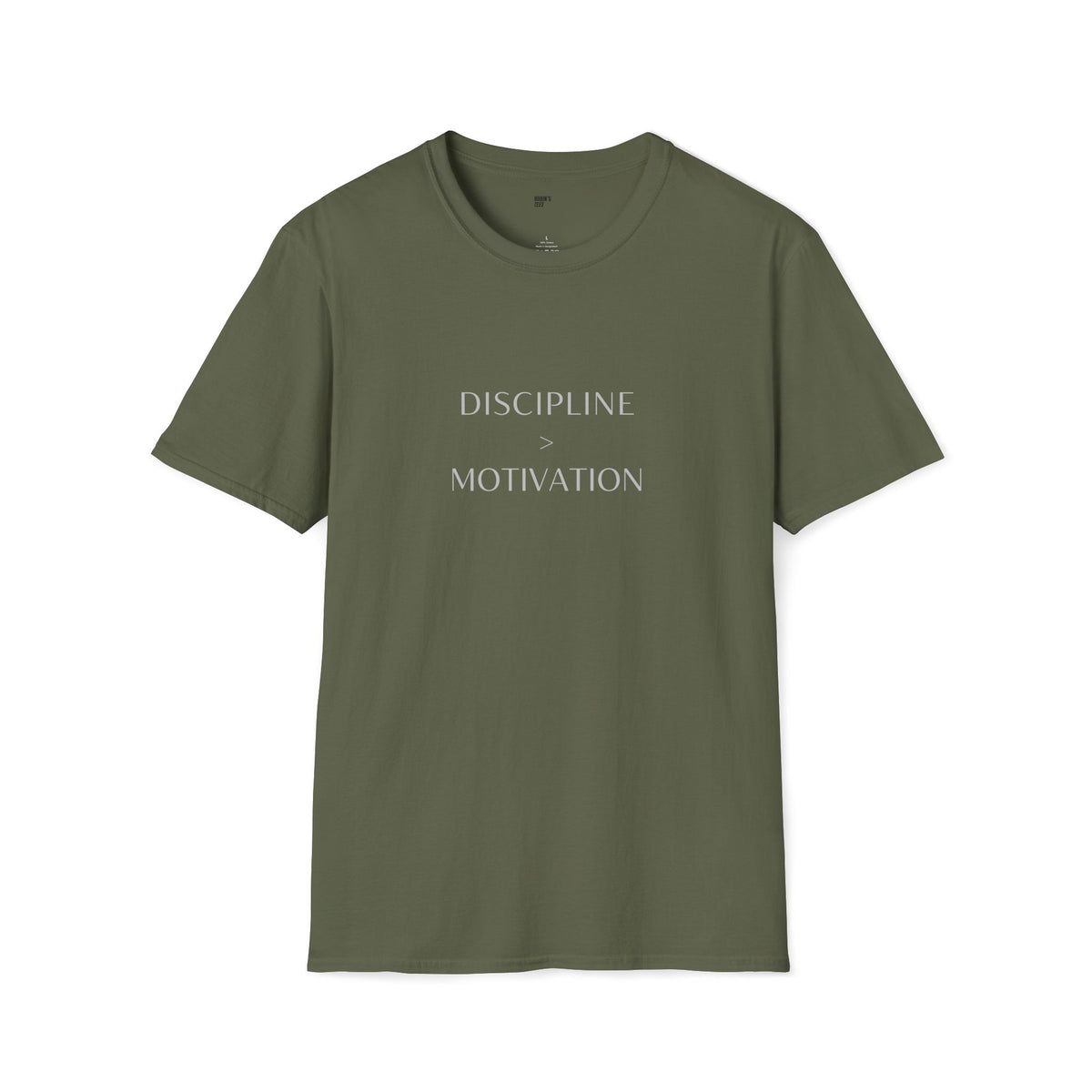 Discipline > Motivation T-Shirt with front and back print | Multiple Colors