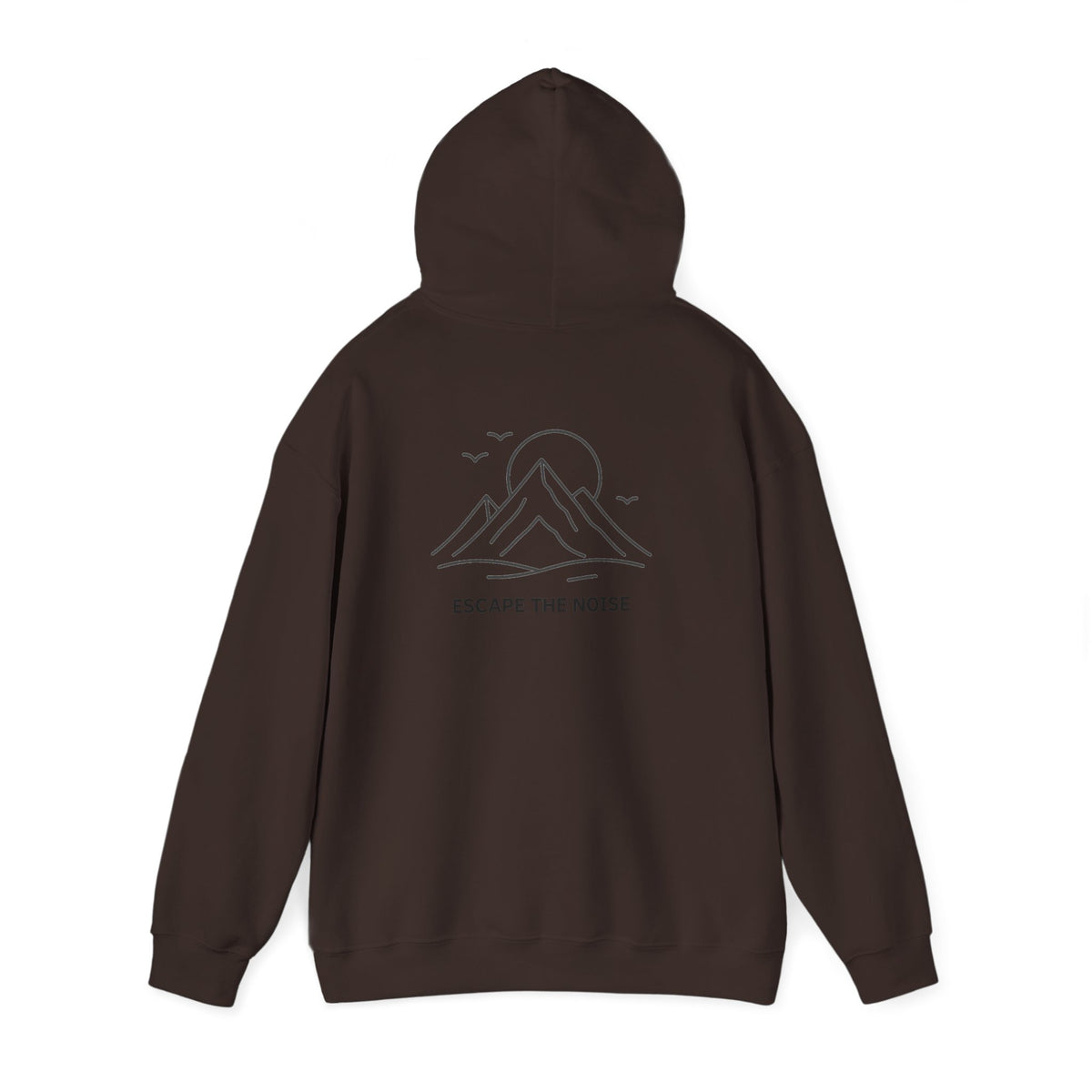 Escape the Noise Hoodie with front and back print | Multiple Colors