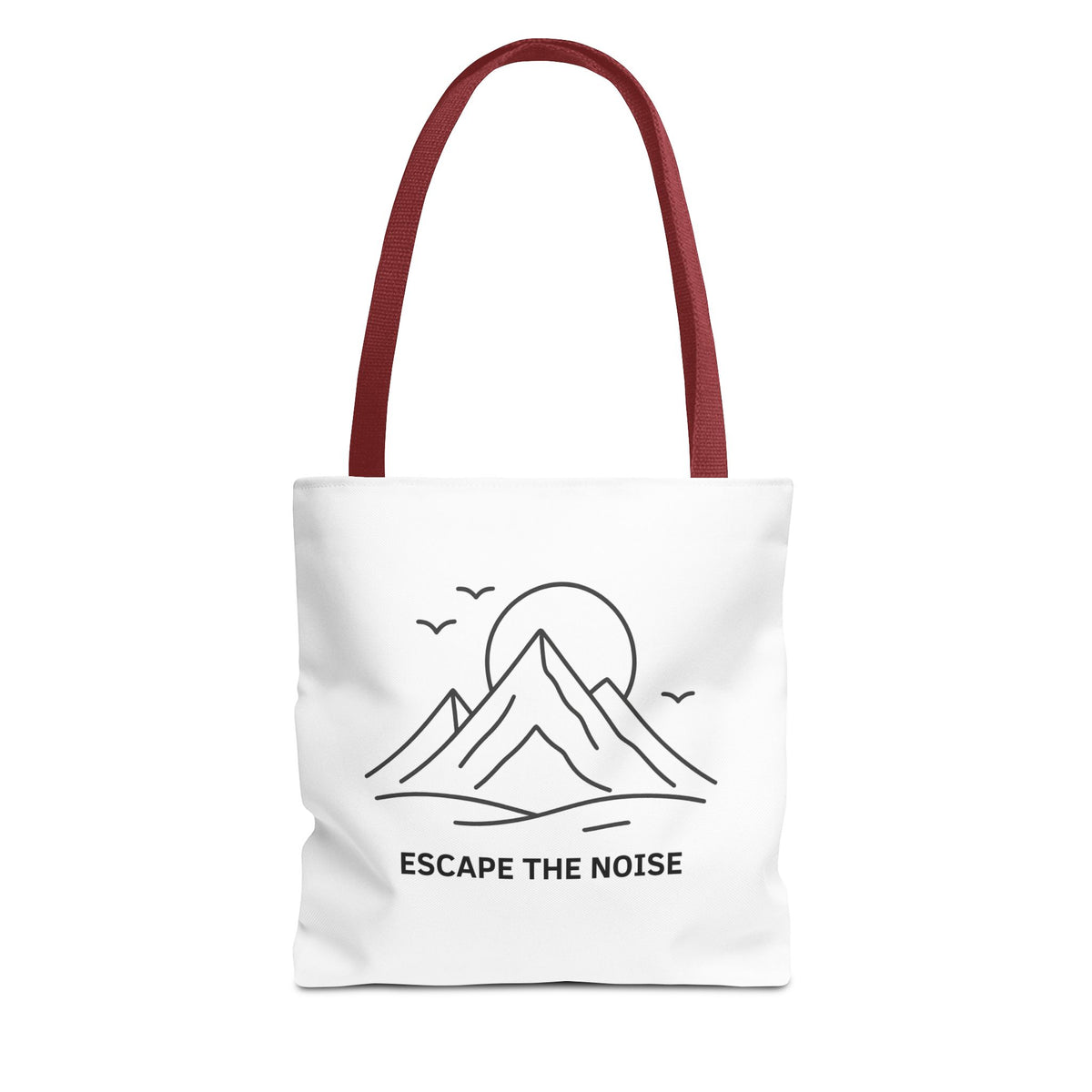 Escape the Noise Tote Bag | Multiple Sizes | Personalization possible | Multiple Handle Colors