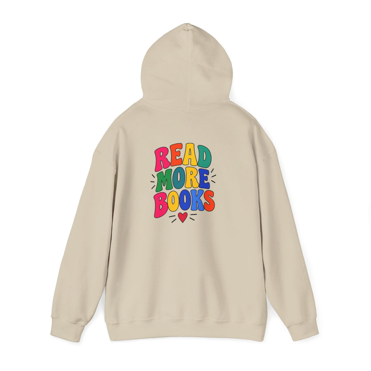Read More Books Hoodie — Colorful Literary Graphic Pullover