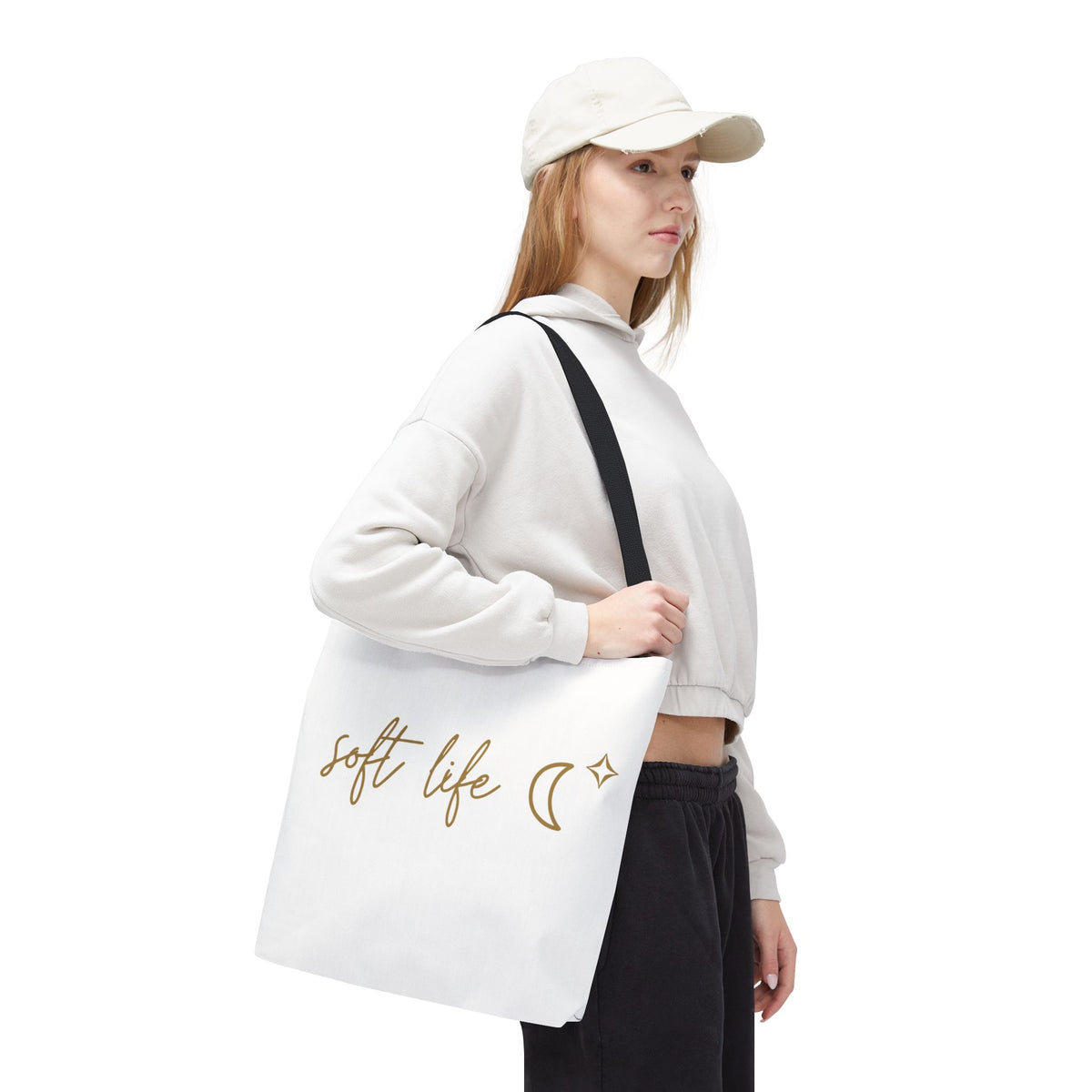 Soft Life Tote Bag | Multiple Sizes | Personalization possible | Multiple Handle Colors