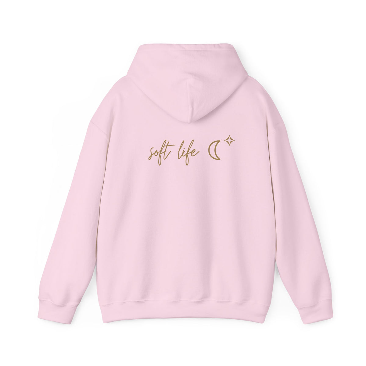 Soft Life Hoodie with back print | Multiple Colors