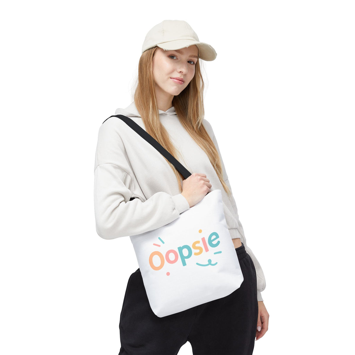 Oopsie Tote Bag | Multiple Sizes | Personalization possible | Multiple Handle Colors