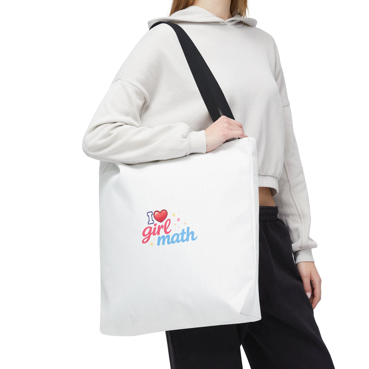 Girl Math Tote Bag | Multiple Sizes | Personalization possible | Multiple Handle Colors