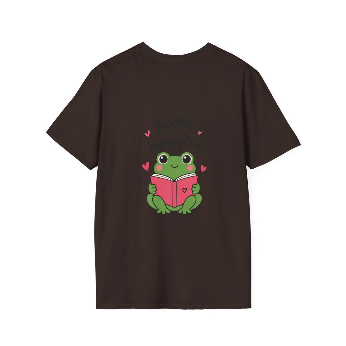 Reading T‑Shirt — "Books Are My Happy Place" Cute Booklover Tee