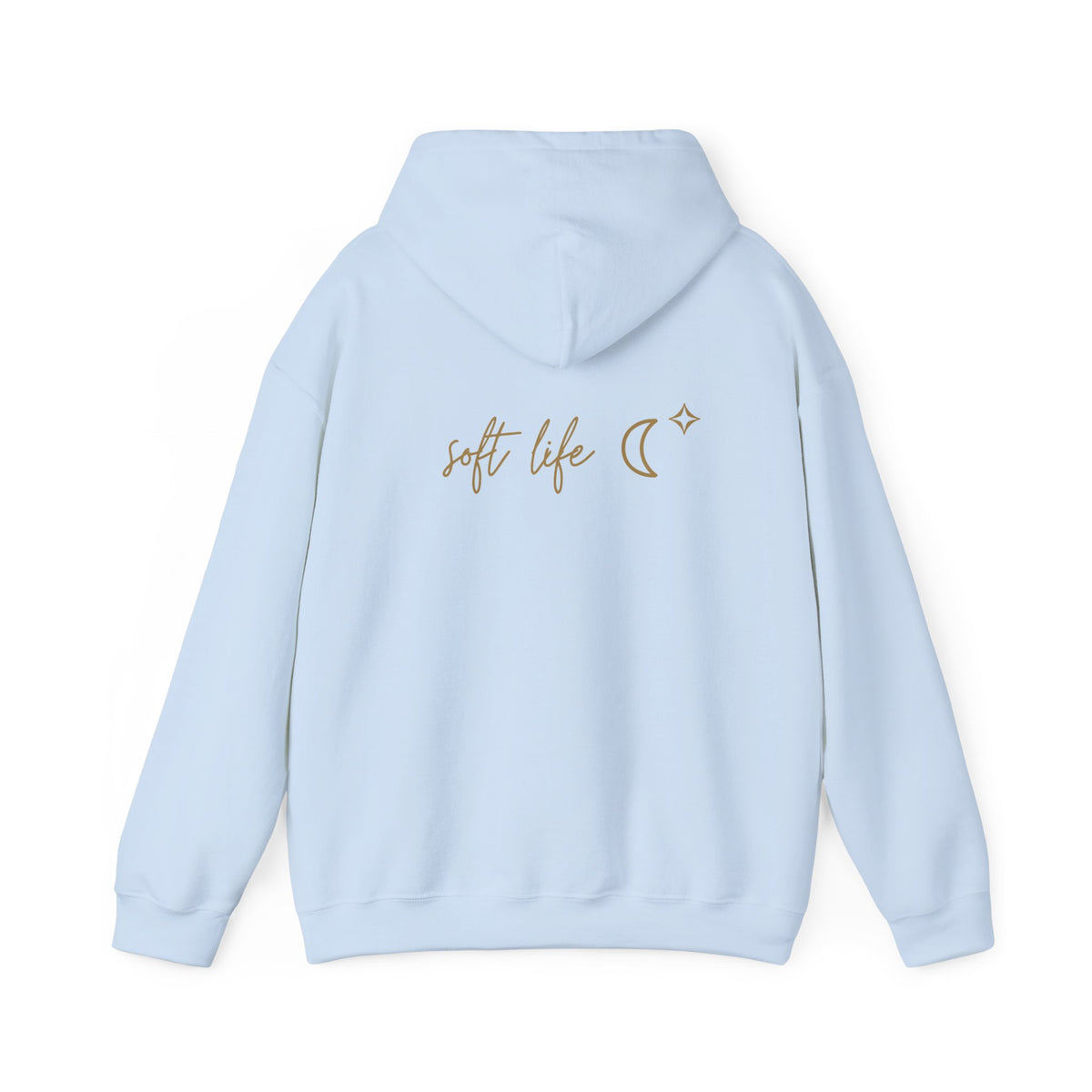 Soft Life Hoodie with back print | Multiple Colors