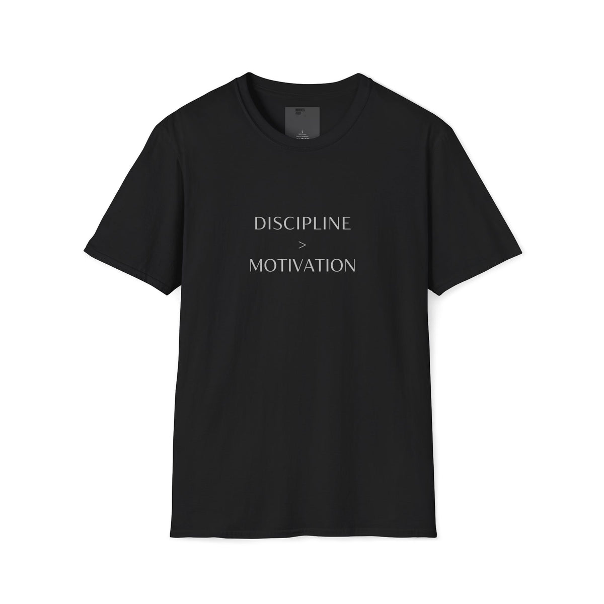 Discipline > Motivation T-Shirt with front and back print | Multiple Colors