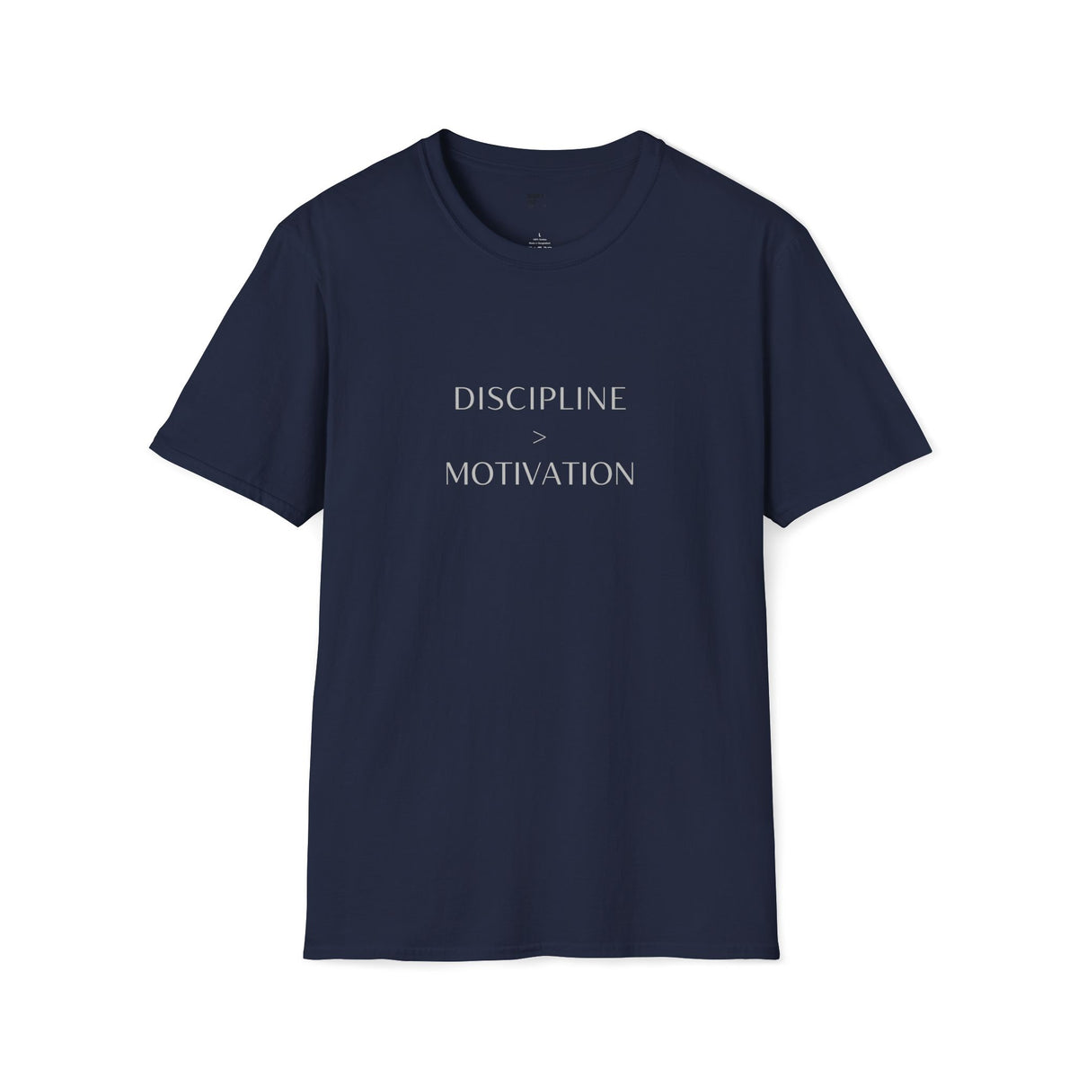 Discipline > Motivation T-Shirt with front and back print | Multiple Colors