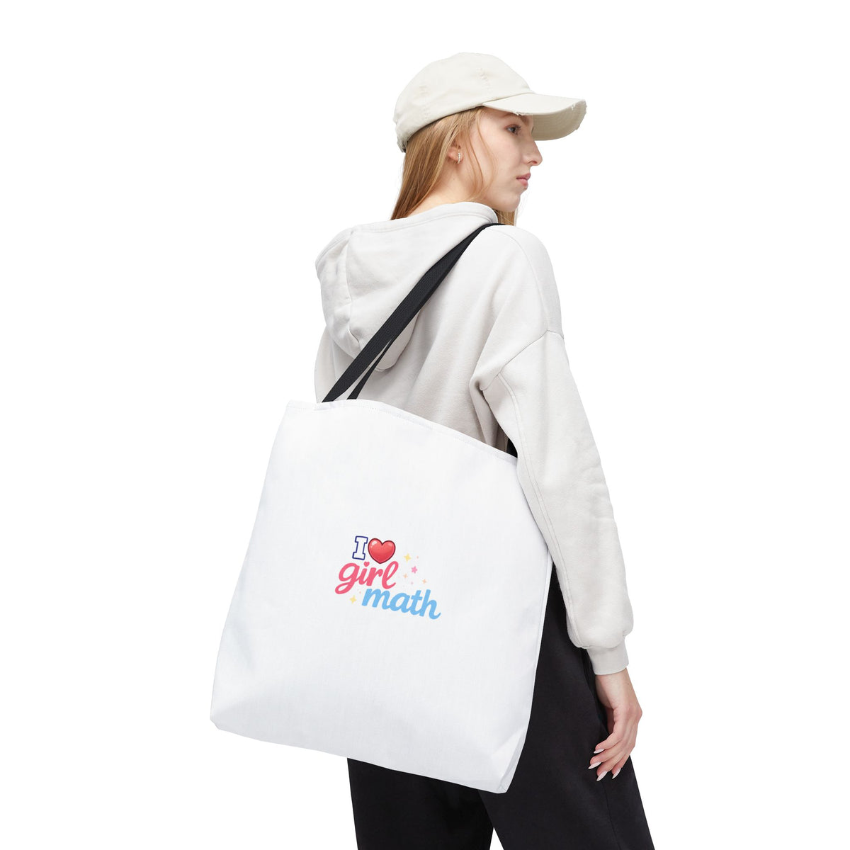 Girl Math Tote Bag | Multiple Sizes | Personalization possible | Multiple Handle Colors