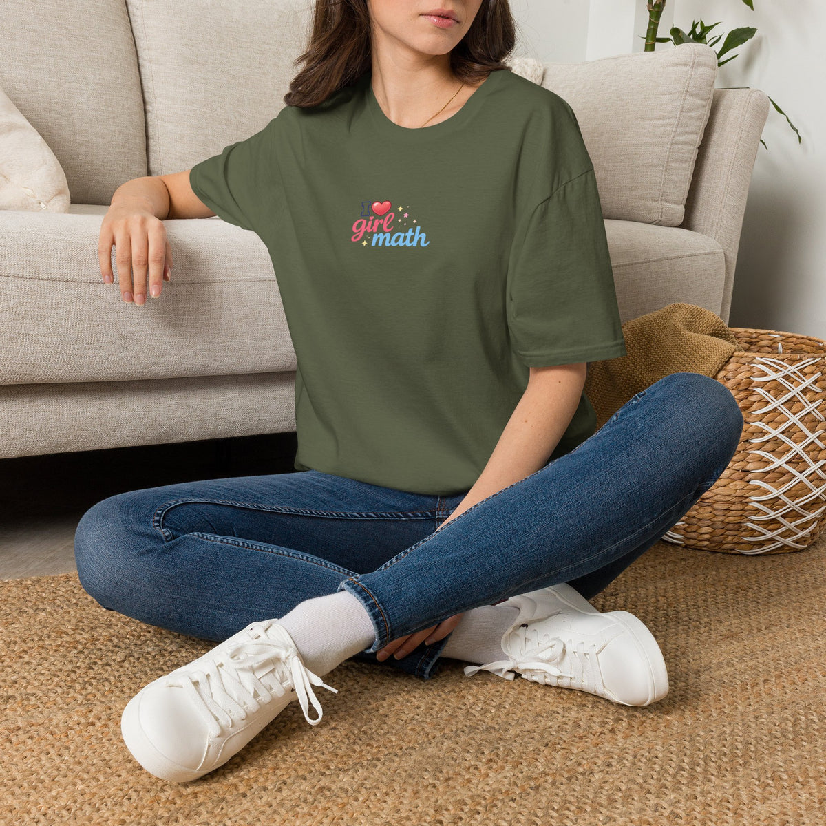 Girl Math T-Shirt with front print | Multiple Colors