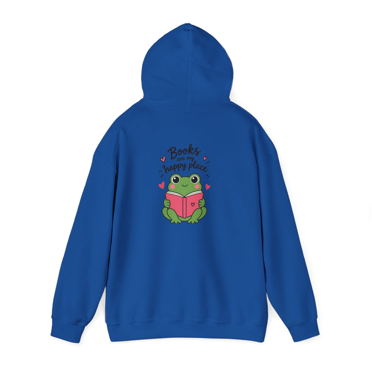 Reading Hoodie — "Books Are My Happy Place" Cozy Pullover