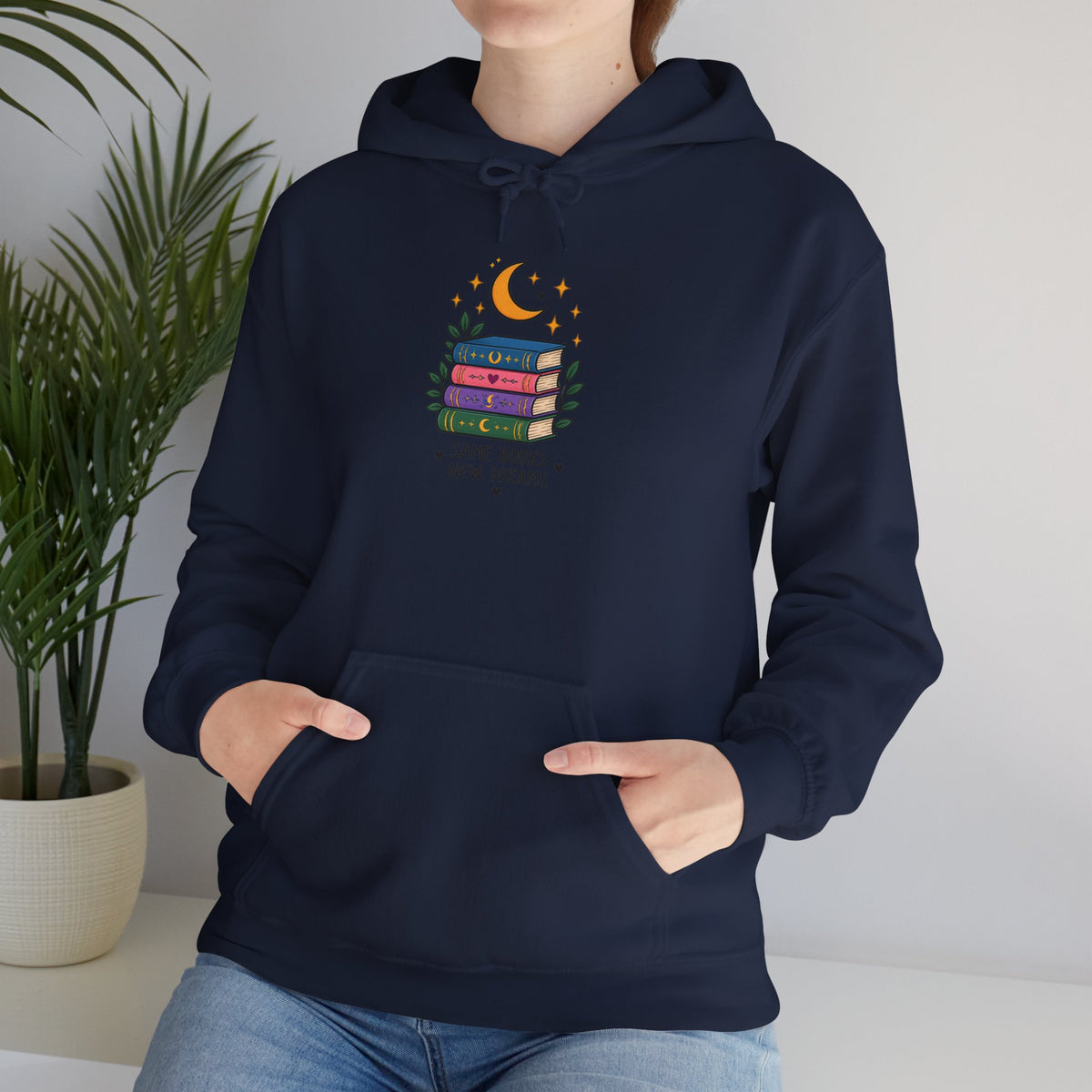 Book Lover Hoodie | Same Books New Dreams