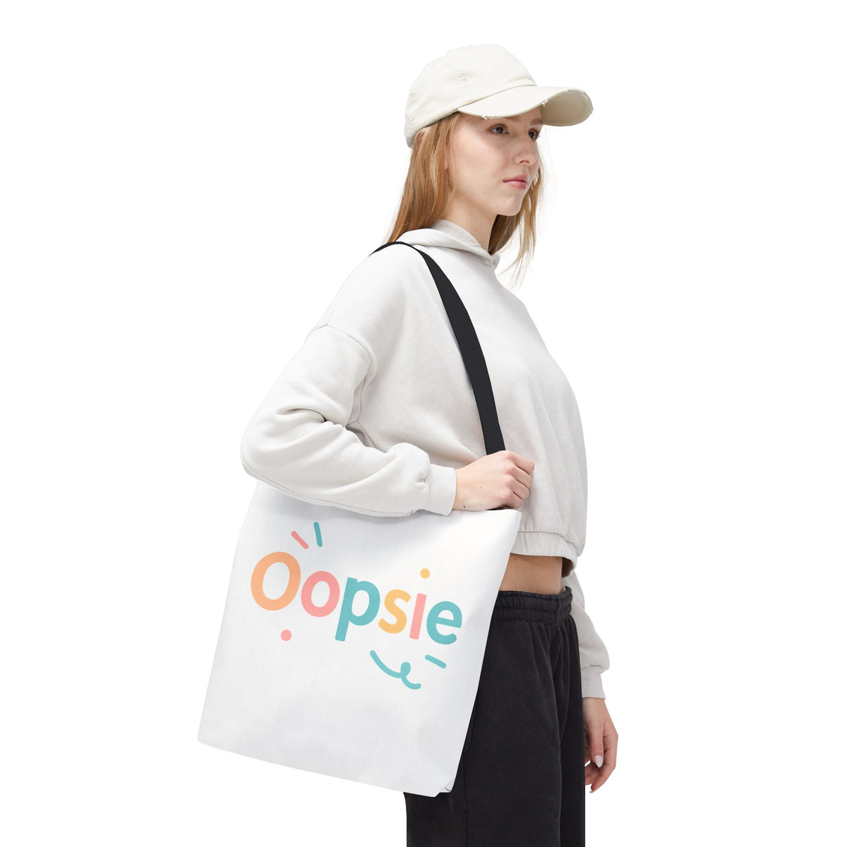 Oopsie Tote Bag | Multiple Sizes | Personalization possible | Multiple Handle Colors