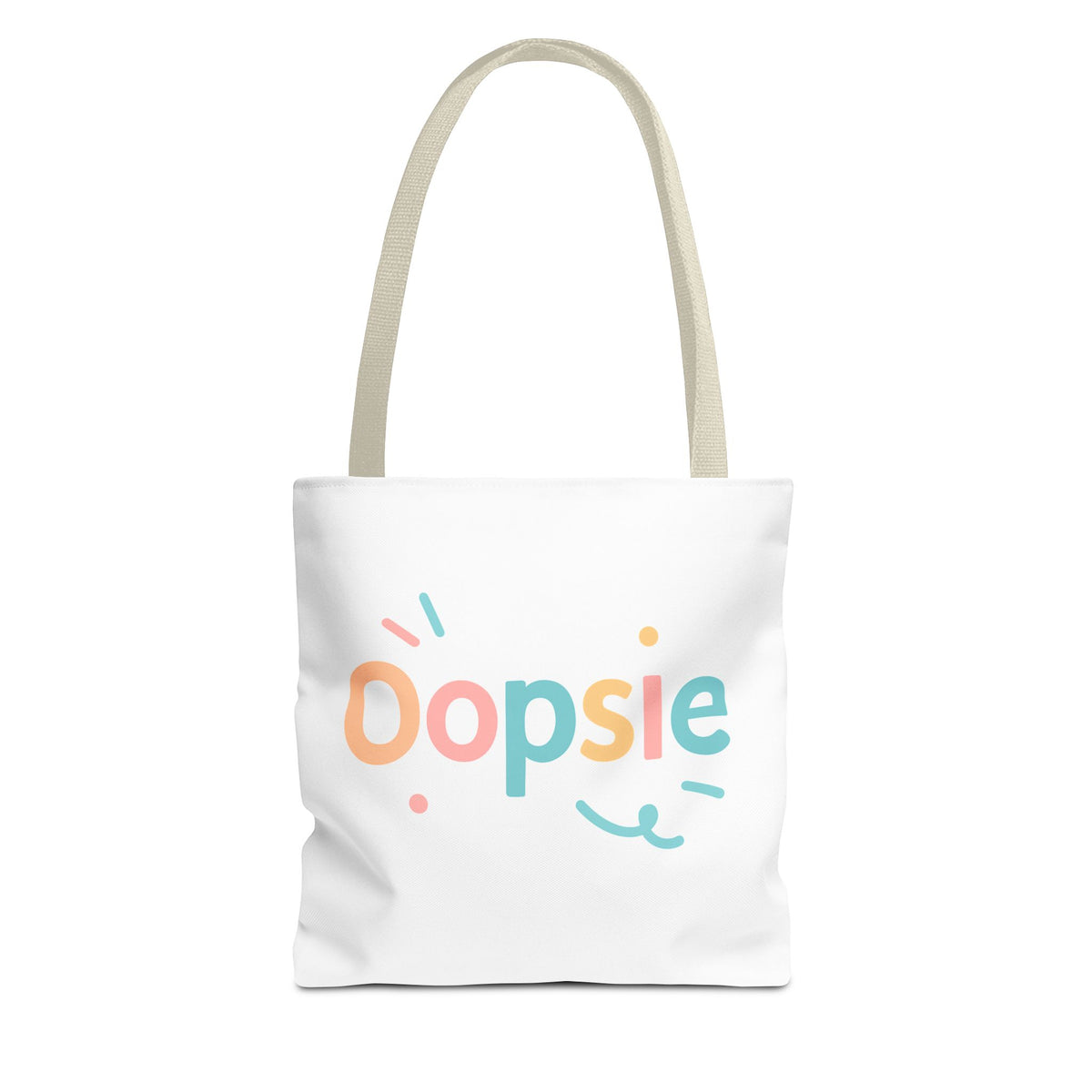 Oopsie Tote Bag | Multiple Sizes | Personalization possible | Multiple Handle Colors