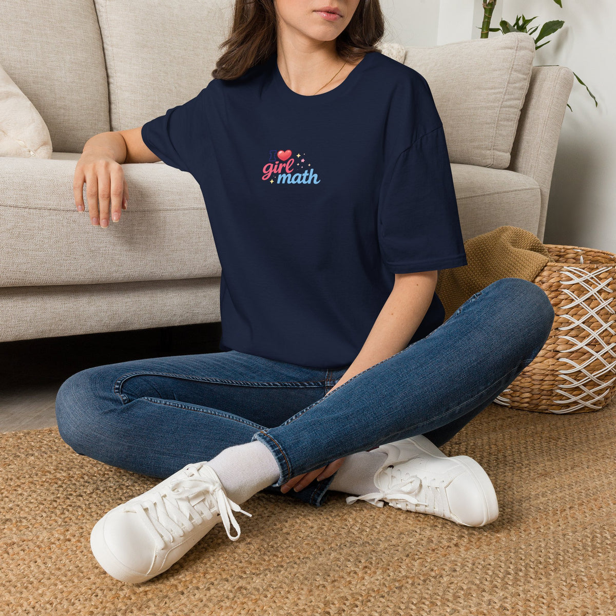 Girl Math T-Shirt with front print | Multiple Colors
