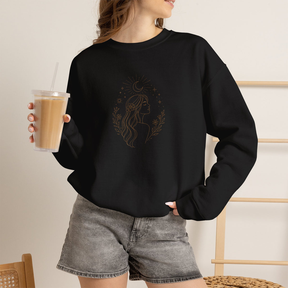 Celestial Sweatshirt with front print | Multiple Colors