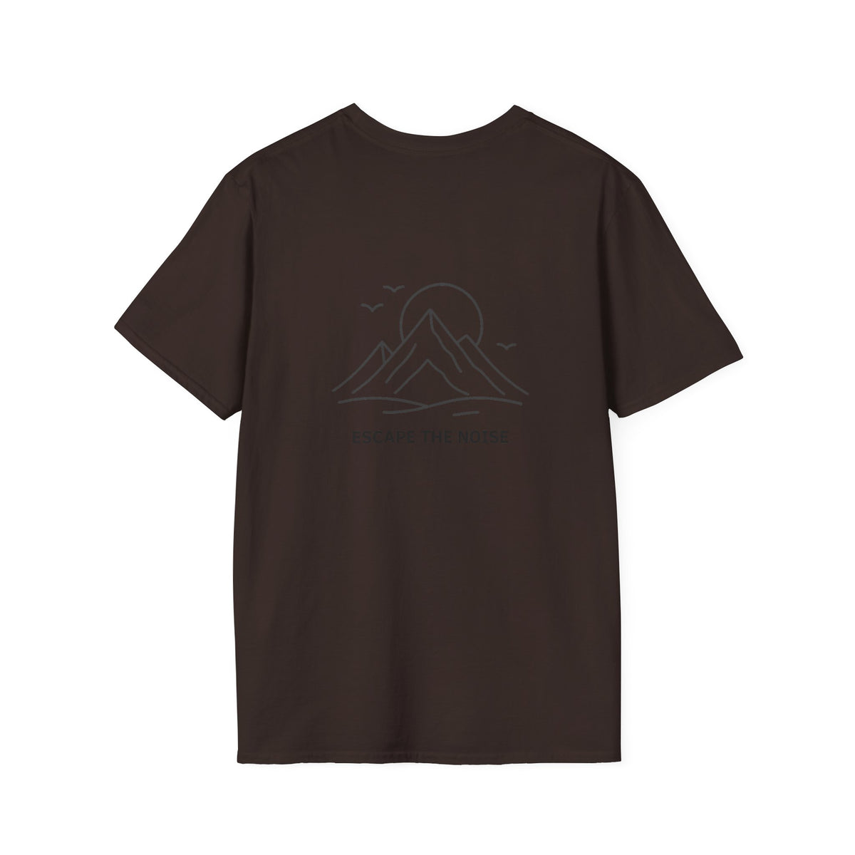 Escape the Noise T-Shirt with front and back print | Multiple Colors