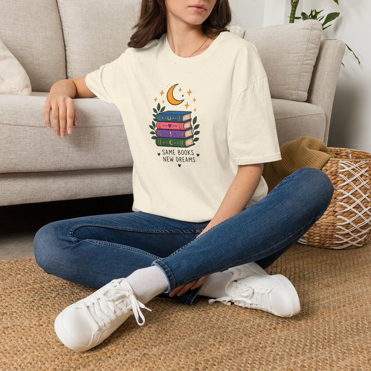 Book Lover T-Shirt — Same Books, New Dreams