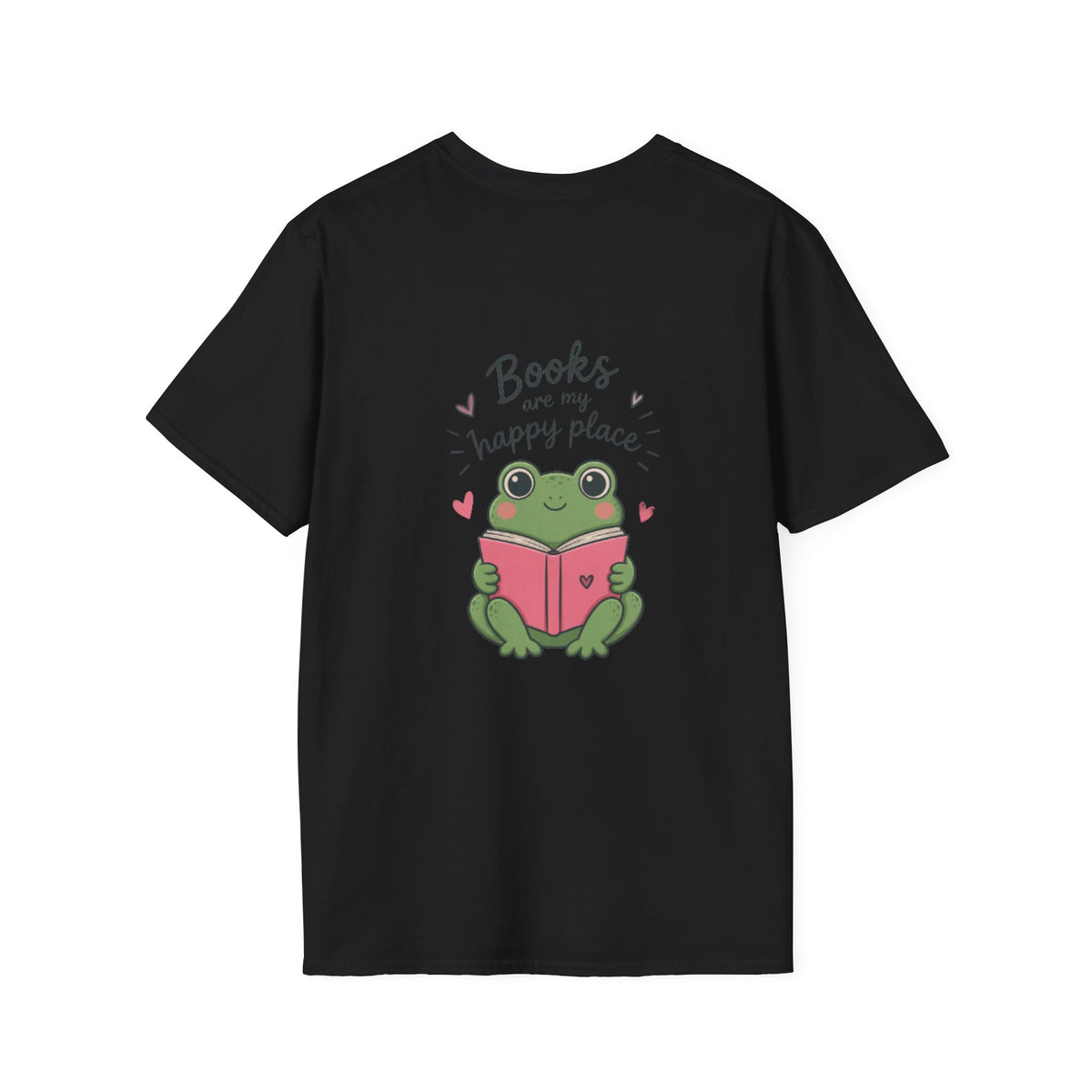 Reading T‑Shirt — "Books Are My Happy Place" Cute Booklover Tee