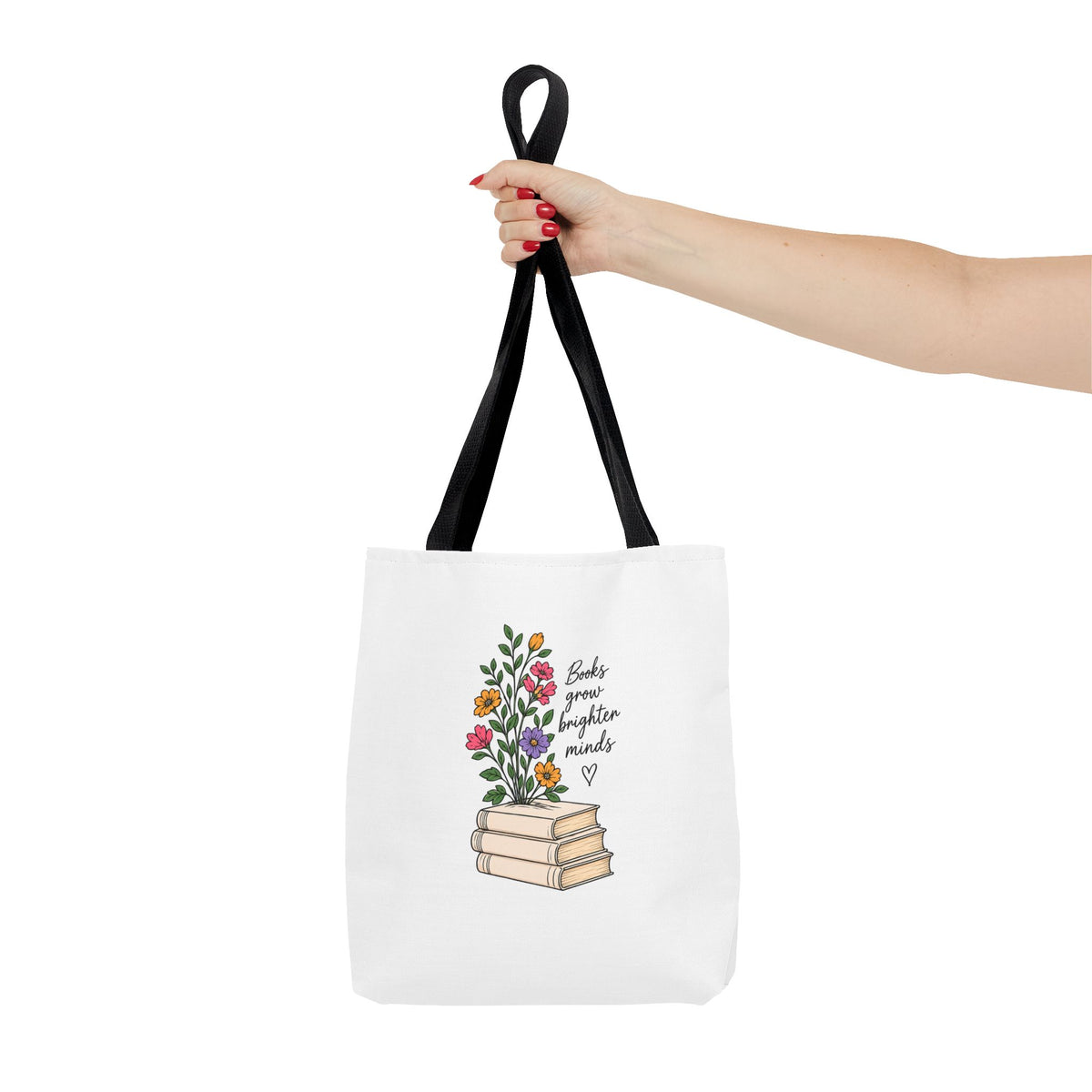 Books Grow Brighter Minds Tote Bag Reading Lover