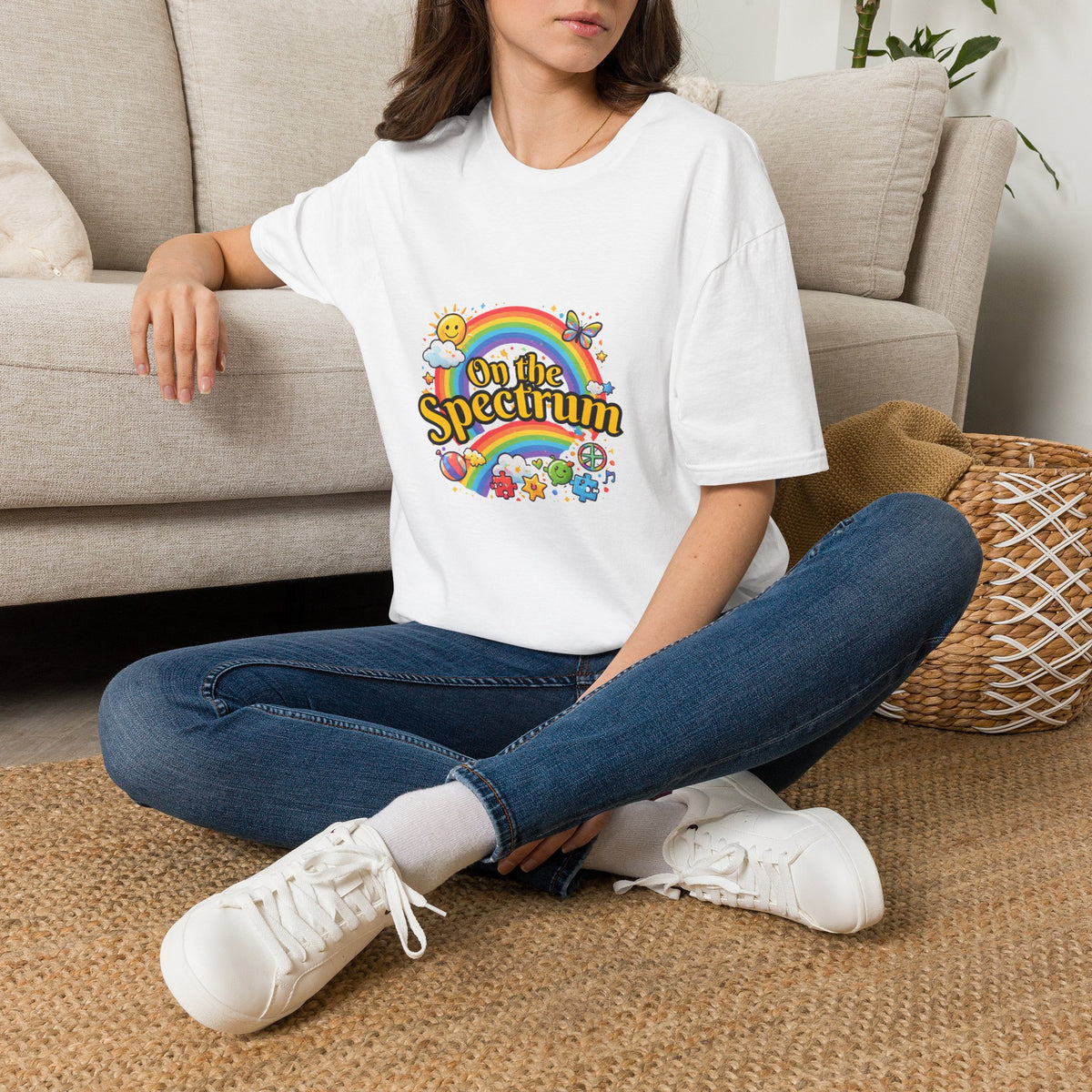 Spectrum T-Shirt with front print | Multiple Colors