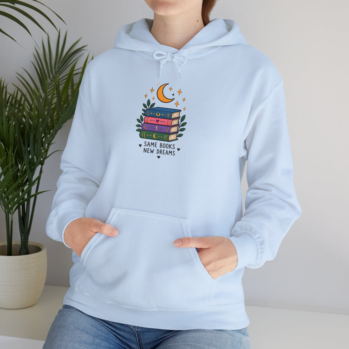 Book Lover Hoodie | Same Books New Dreams