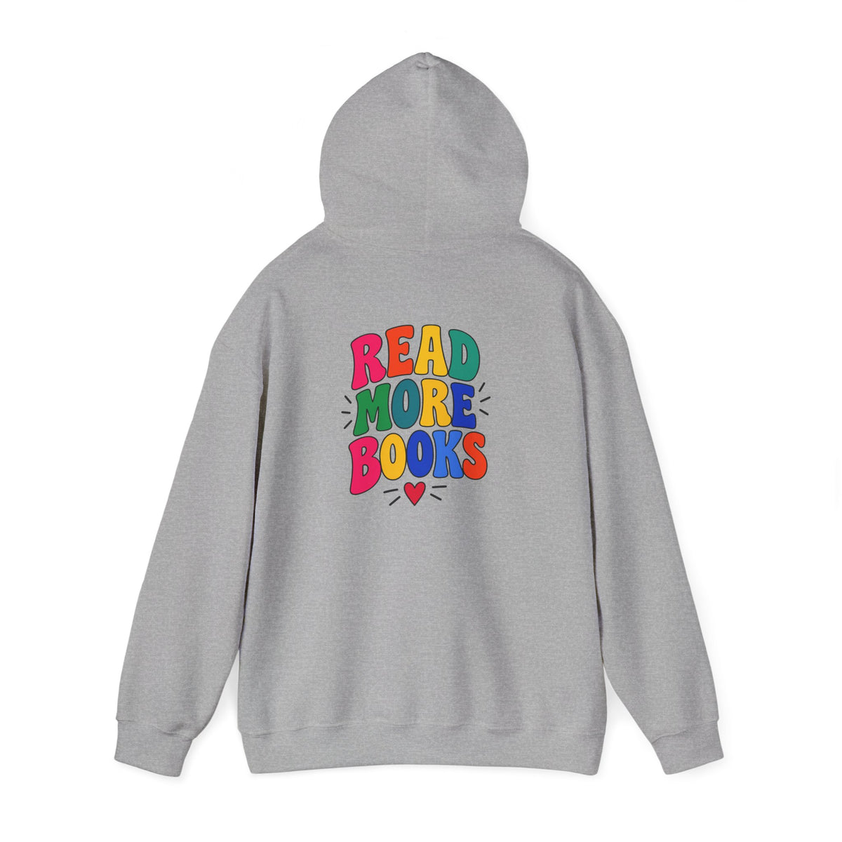 Read More Books Hoodie — Colorful Literary Graphic Pullover