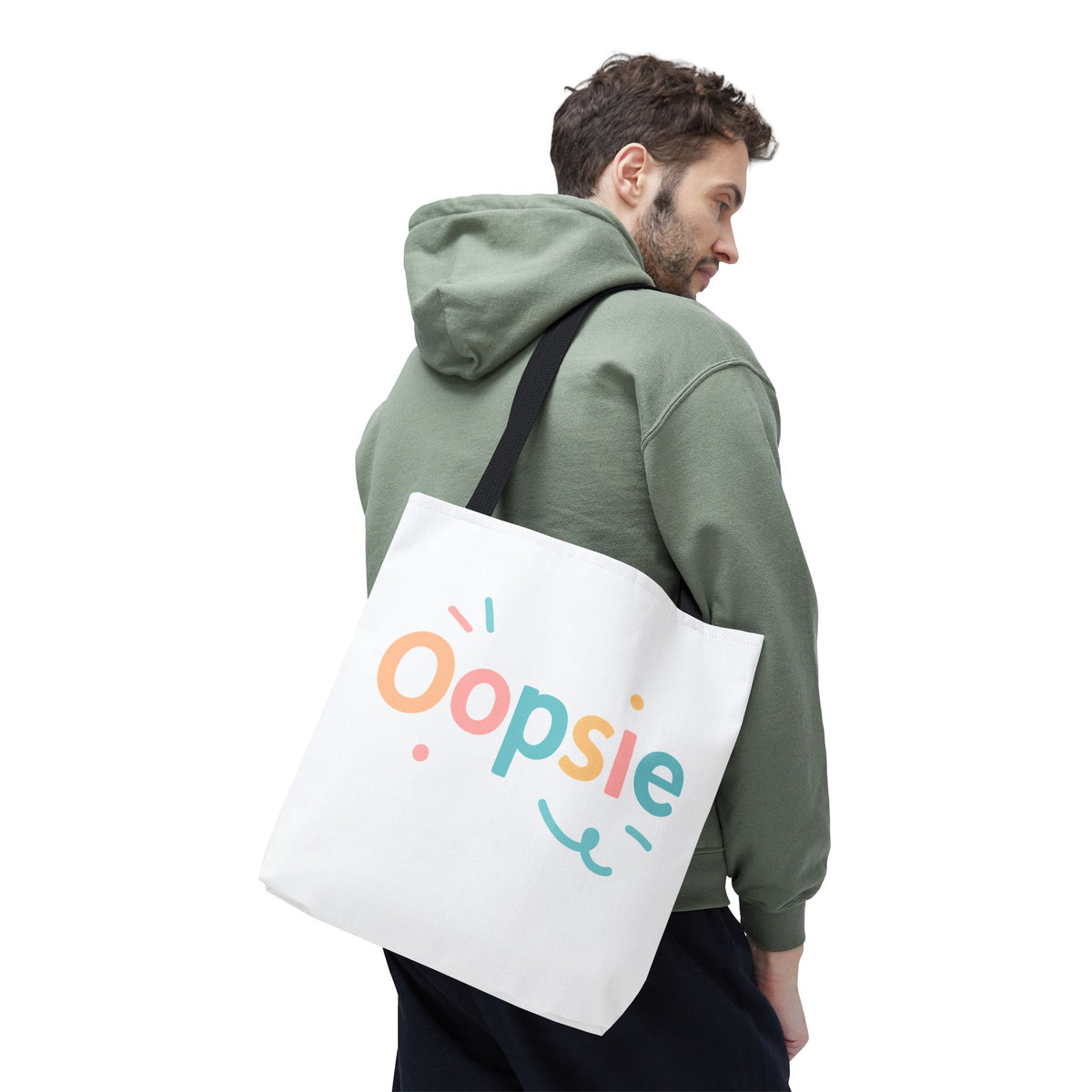 Oopsie Tote Bag | Multiple Sizes | Personalization possible | Multiple Handle Colors