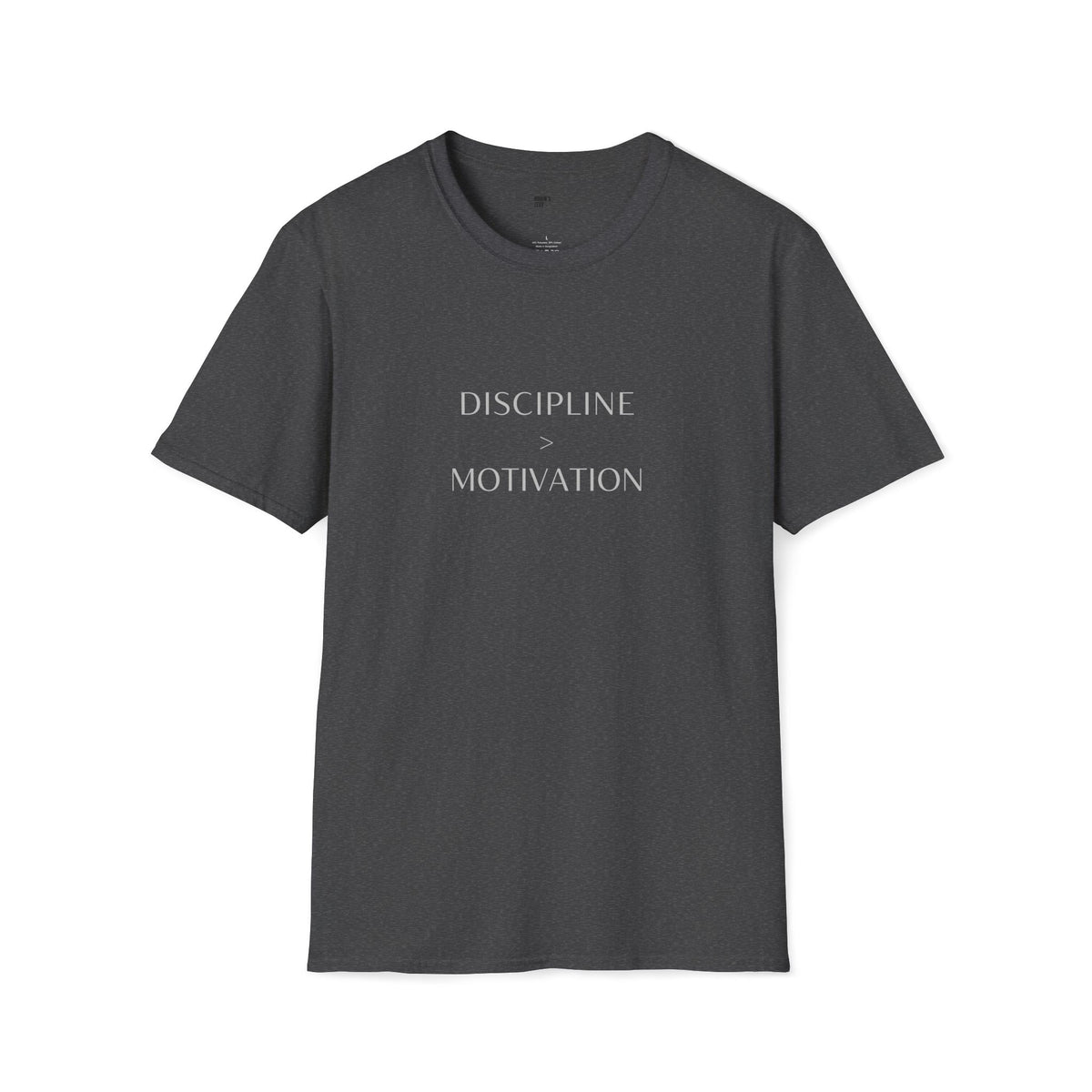 Discipline > Motivation T-Shirt with front and back print | Multiple Colors